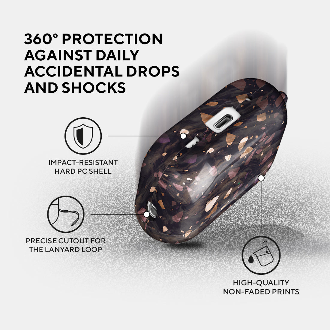 非凡水磨石 | 客製化 AirPods Pro 2 耳機保護套