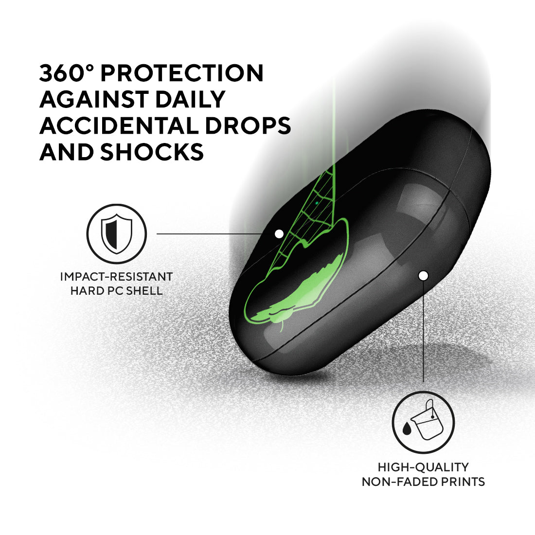 富士山雪糕 (黑) AirPods Pro 耳機保護套