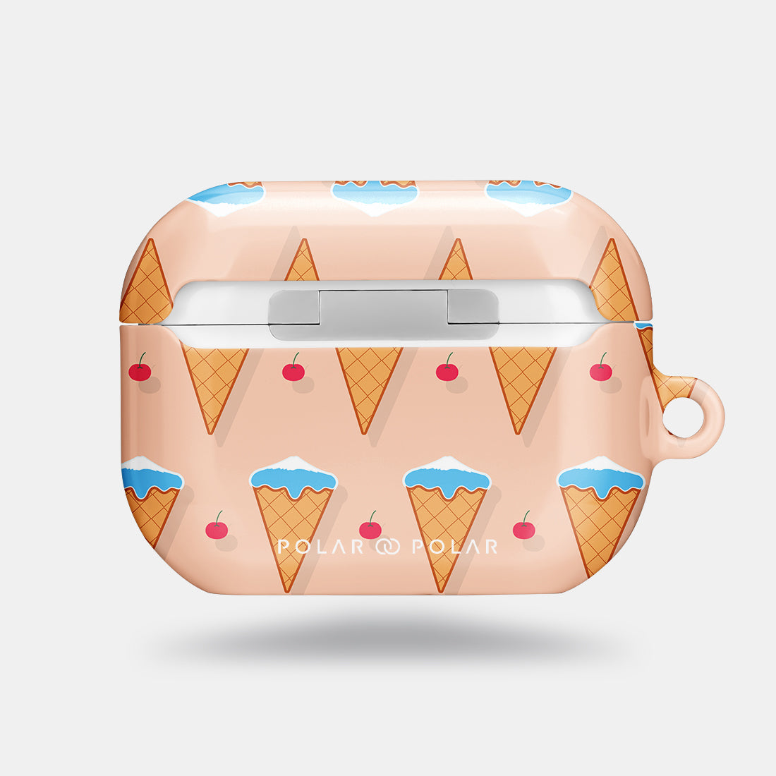富士山雪糕 (桃) | 客製化 AirPods Pro 2 耳機保護套