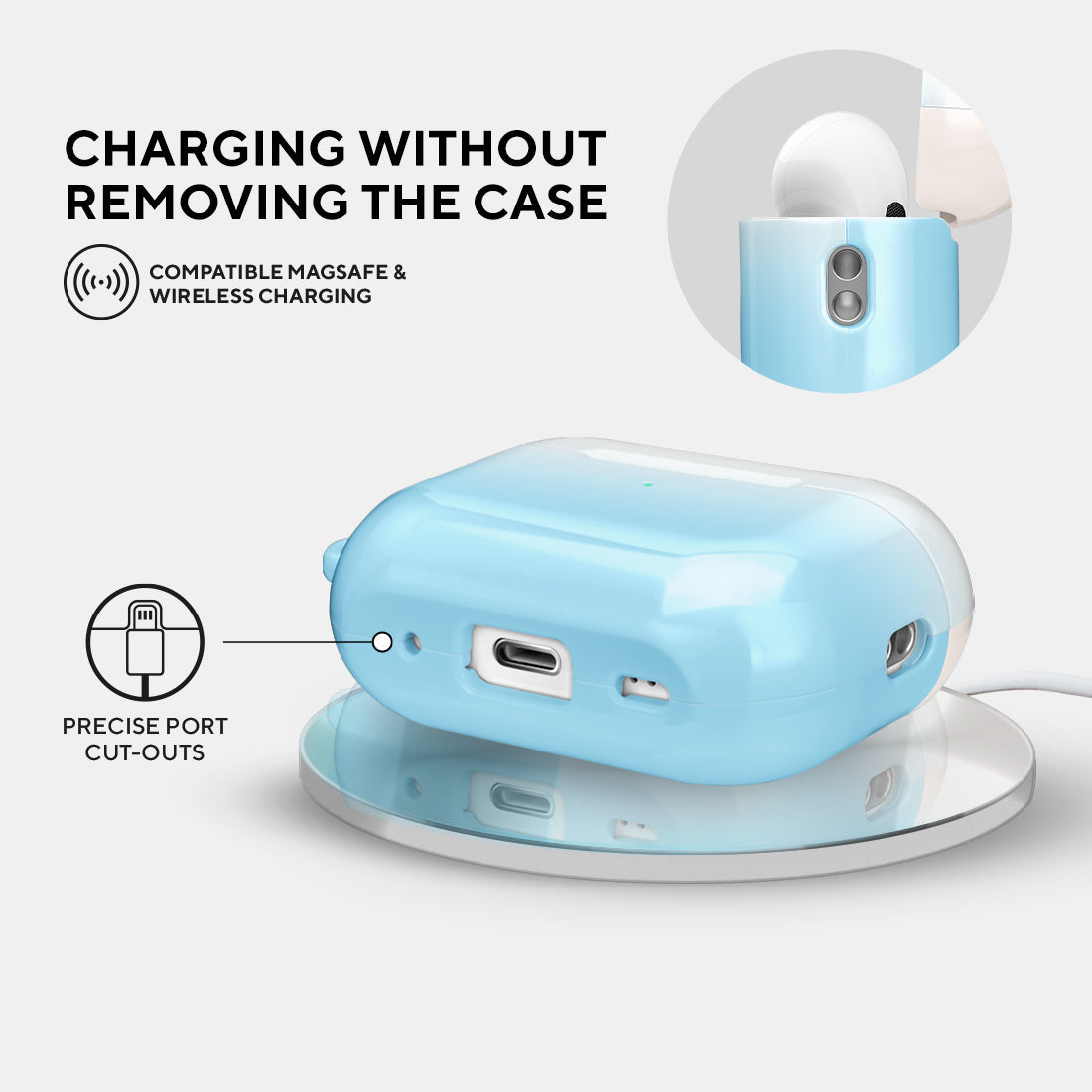 冰山粉彩 | 客製化 AirPods Pro 2 耳機保護套