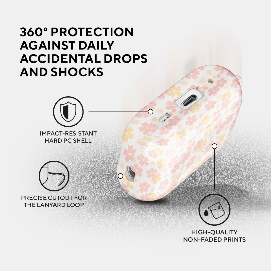 淺粉色櫻花 | 客製化 AirPods Pro 2 耳機保護套