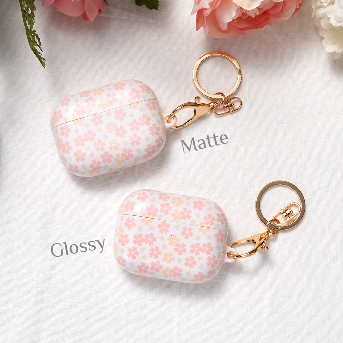 淺粉色櫻花 客製化 AirPods Pro 保護殼