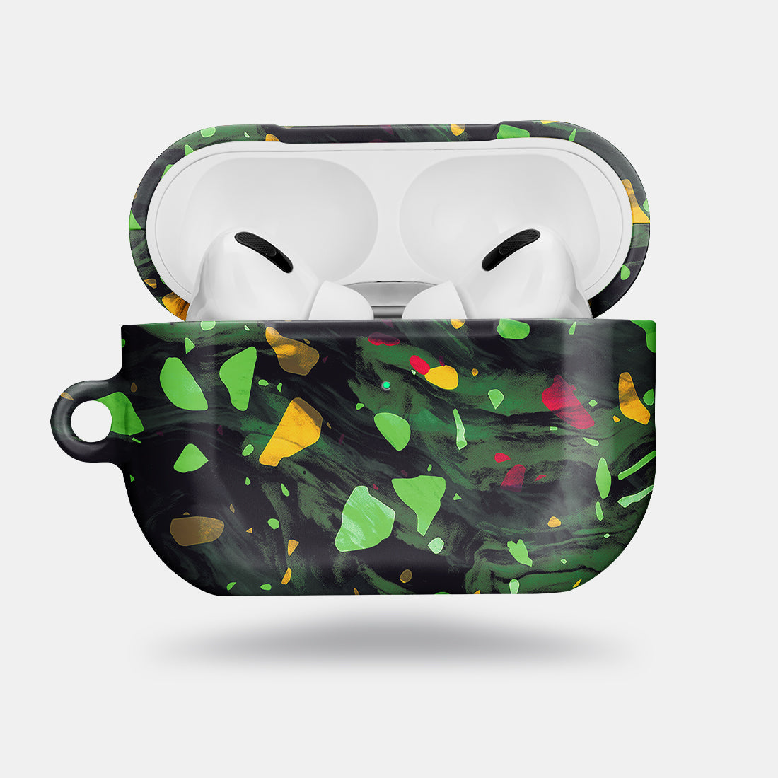 孔雀石綠水磨石 | 客製化 AirPods Pro 2 耳機保護套