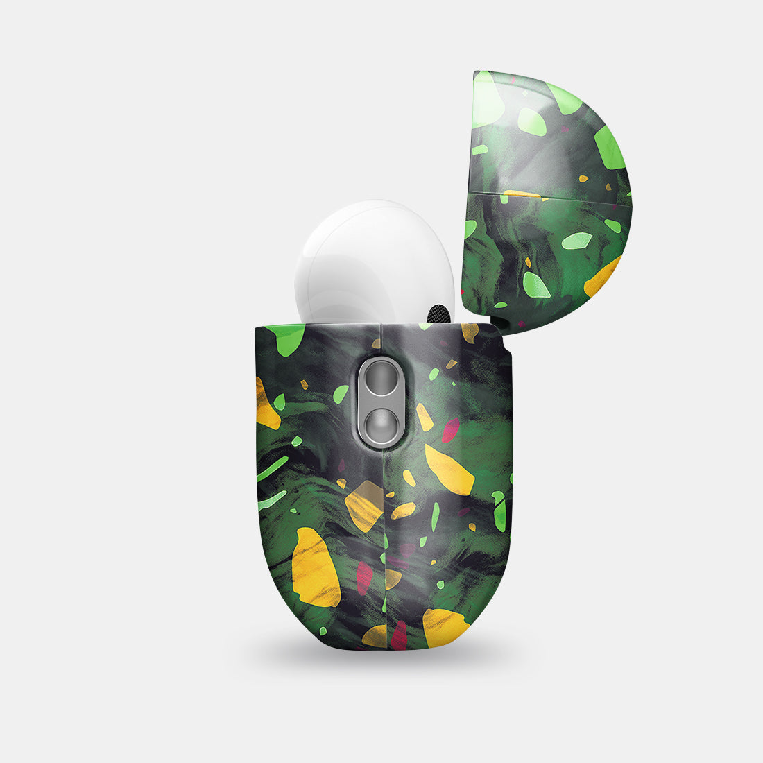 孔雀石綠水磨石 | 客製化 AirPods Pro 2 耳機保護套