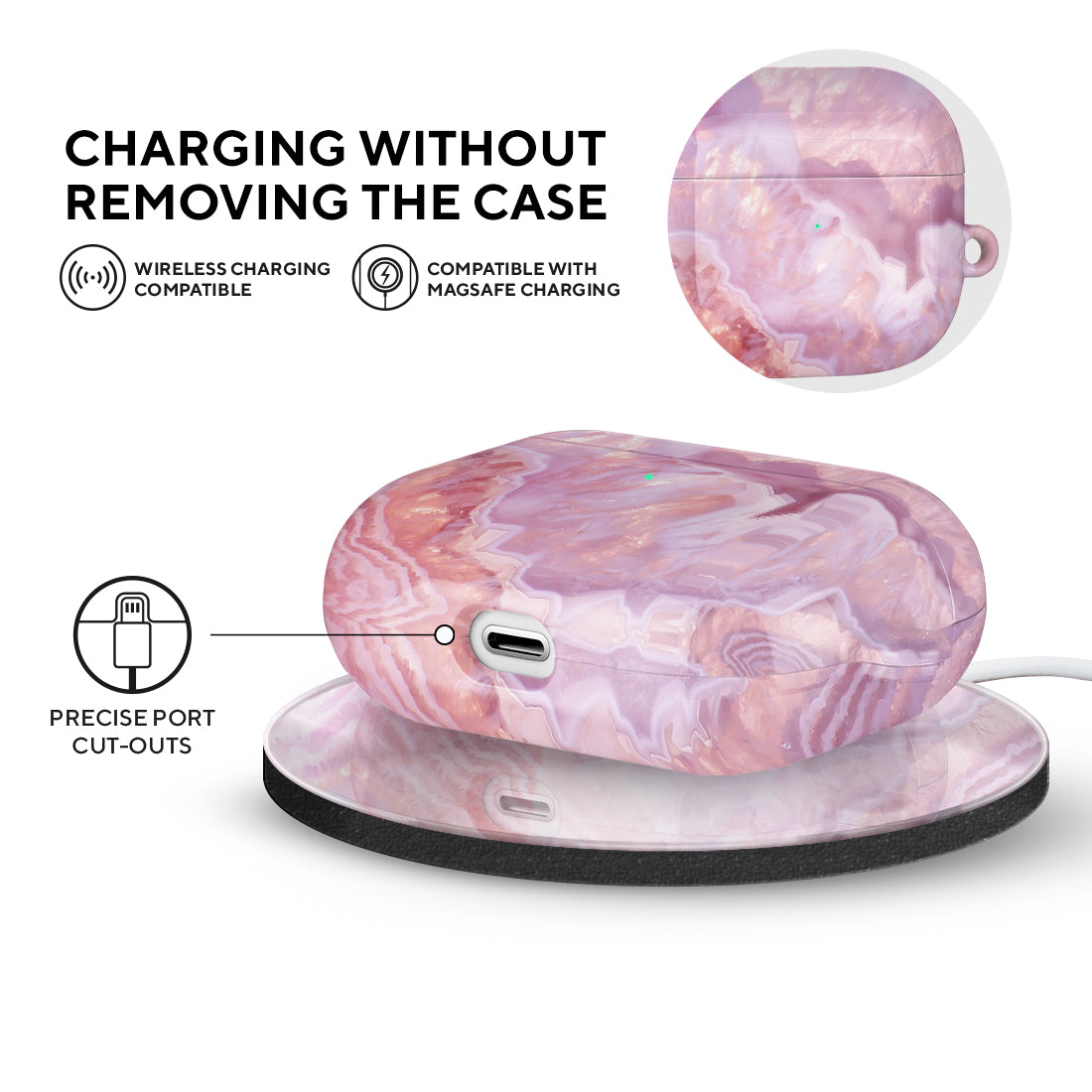 迷濛玫瑰珊瑚 | 客製化 AirPods 3 保護殼