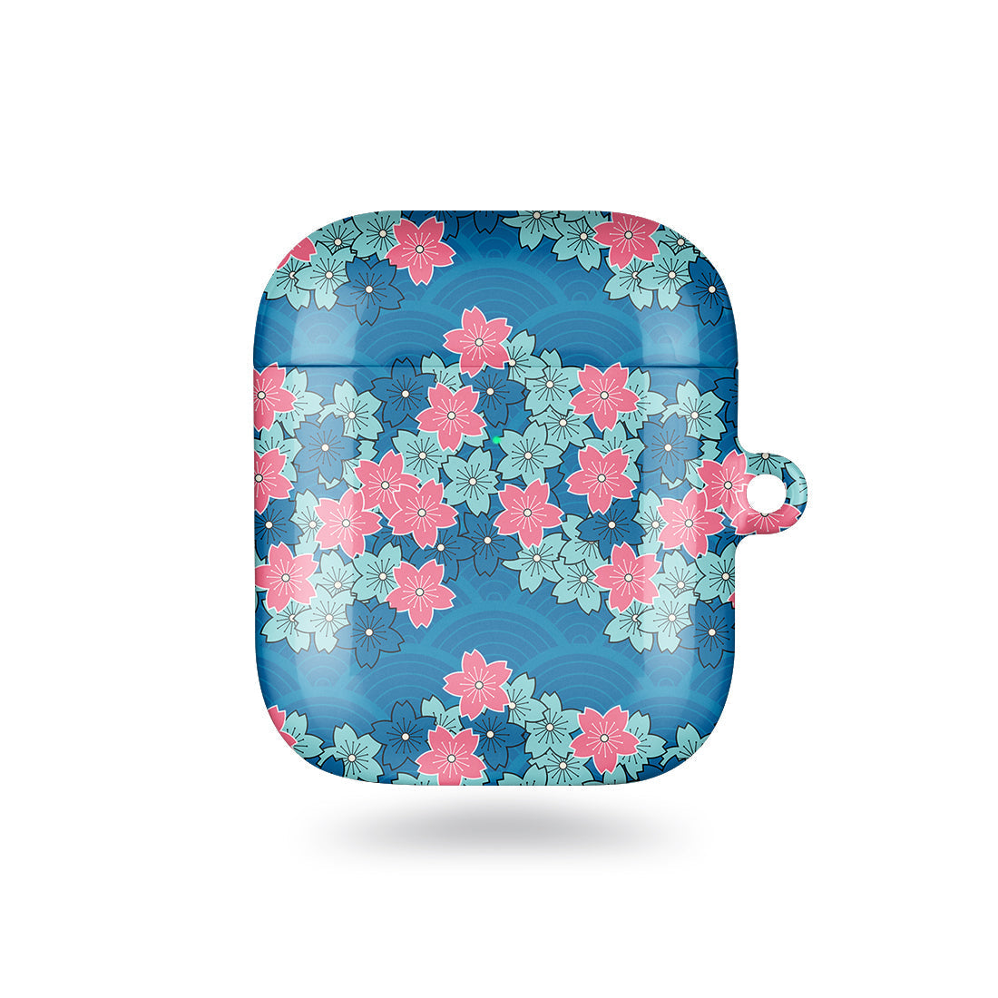 軍藍櫻花海 客製化 AirPods 耳機保護套