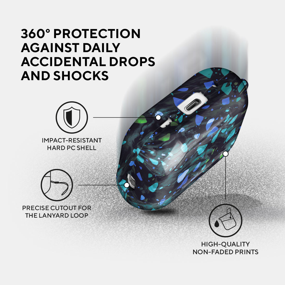 深海水磨石 | AirPods Pro 2 耳機保護套
