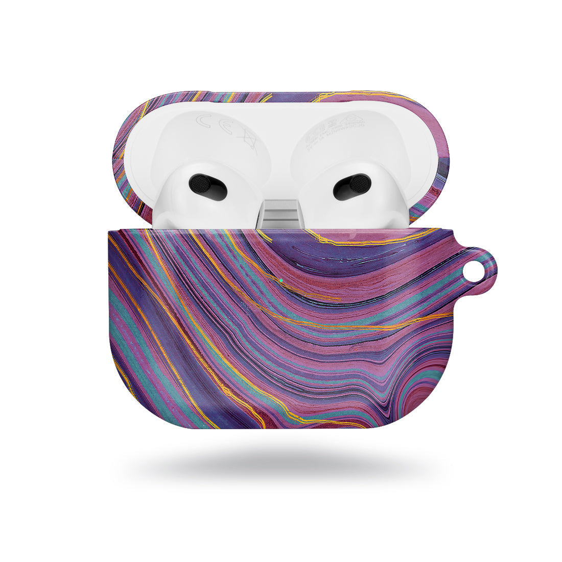 紫色流沙紋 | 客製化 AirPods 3 保護殼