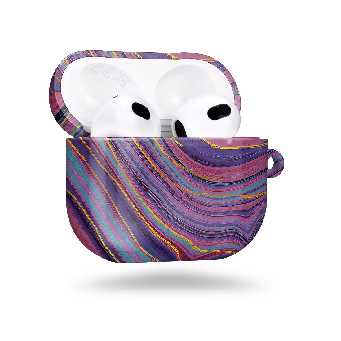 紫色流沙紋 | 客製化 AirPods 3 保護殼