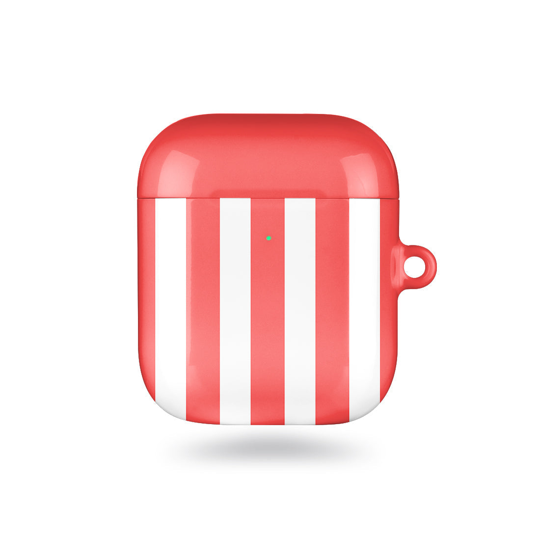 斐紅色直紋 AirPods 保護殼