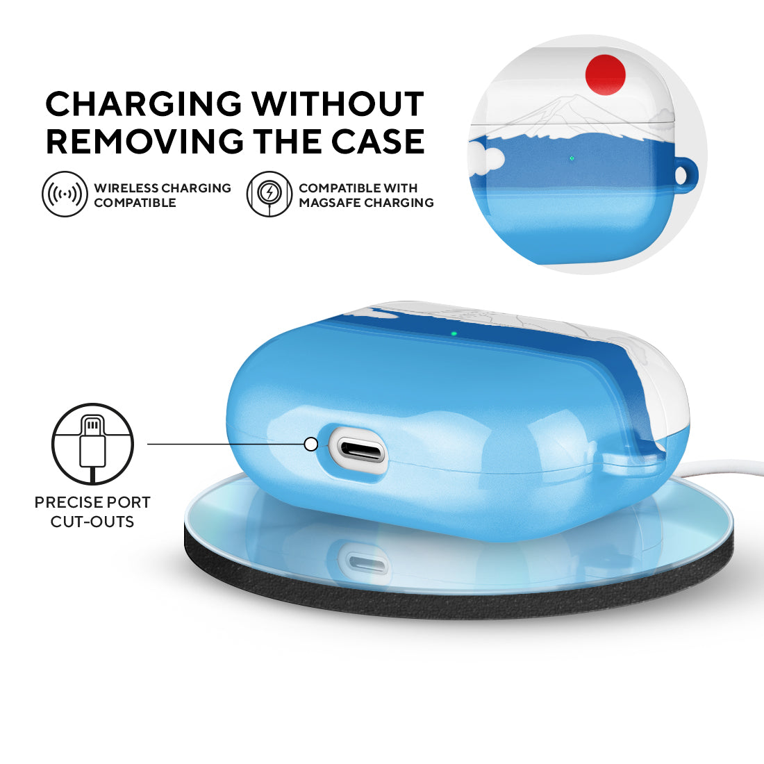 夏の富士山 客製化 AirPods Pro 耳機保護套