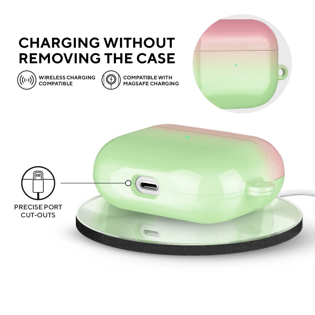 西瓜冰粉彩 | 客製化 AirPods 3 保護殼