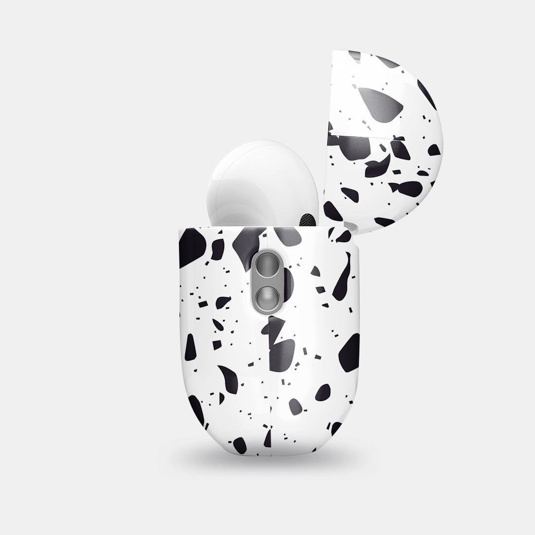 白色石板街水磨石 | 客製化 AirPods Pro 2 耳機保護套
